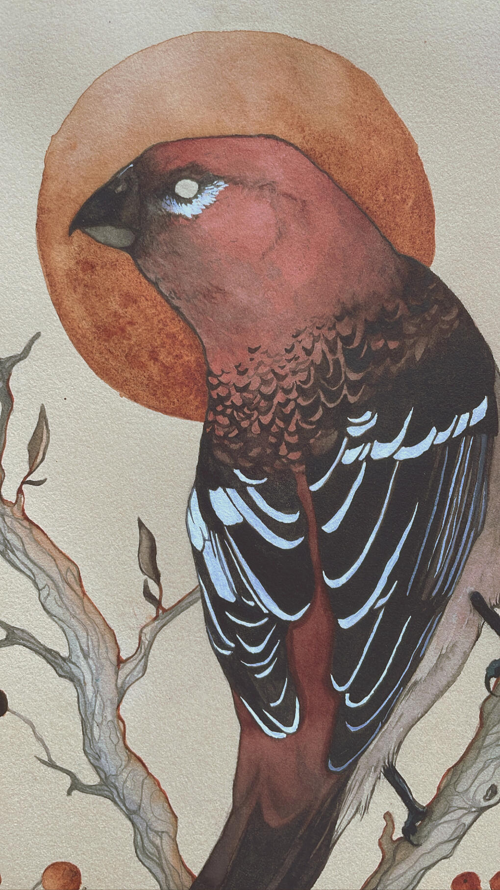 Reminisce - 10” x 14” - watercolor, gouache, & ink